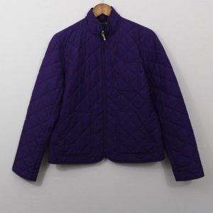 Ralph Lauren Purple Quilted Zip Up Jacket
